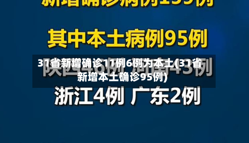 31省新增确诊11例6例为本土(31省新增本土确诊95例)