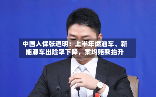 中国人保张道明：上半年燃油车、新能源车出险率下降，案均赔款抬升-第2张图片