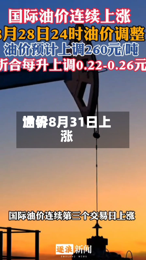 世界油价8月31日上涨