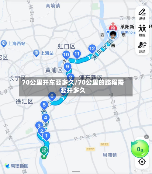 70公里开车要多久/70公里的路程需要开多久
