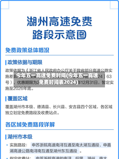 今年五一高速免费时间(今年五一高速免费时间表2024)-第2张图片
