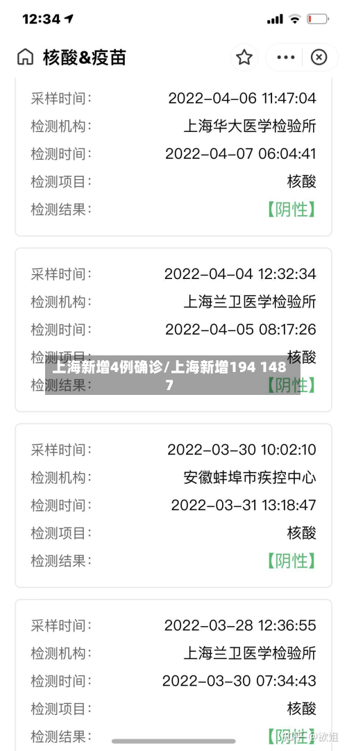 上海新增4例确诊/上海新增194 1487-第2张图片