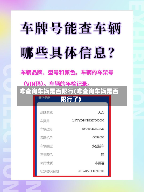 咋查询车辆是否限行(咋查询车辆是否限行了)-第2张图片