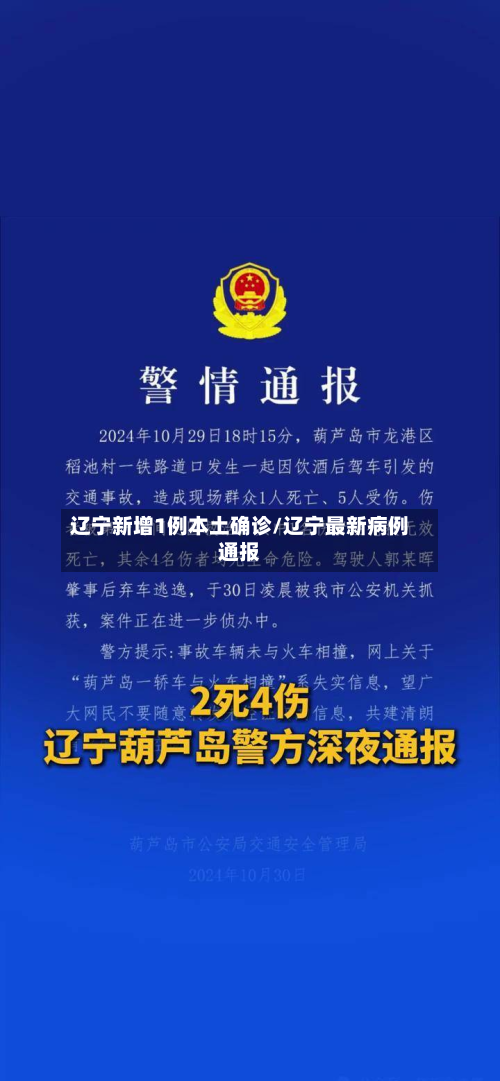 辽宁新增1例本土确诊/辽宁最新病例通报