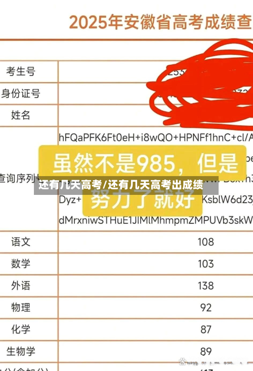 还有几天高考/还有几天高考出成绩-第2张图片
