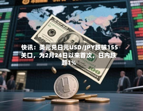 快讯：美元兑日元USD/JPY跌破155关口，为2月24日以来首次	，日内跌超1%-第1张图片