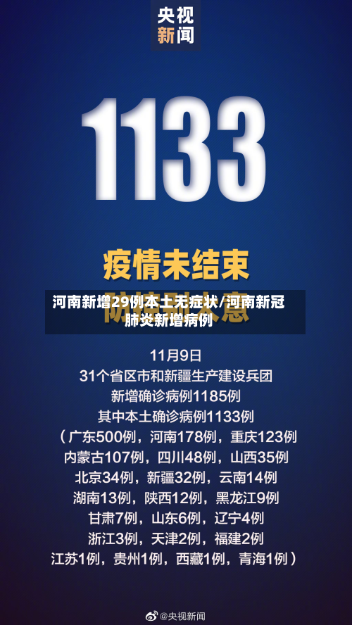 河南新增29例本土无症状/河南新冠肺炎新增病例