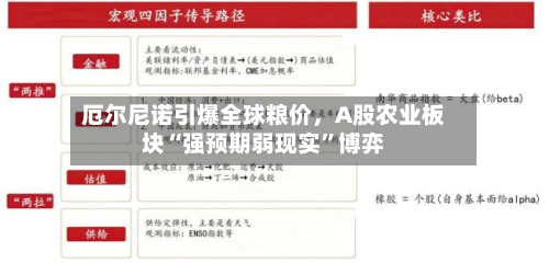 厄尔尼诺引爆全球粮价	，A股农业板块“强预期弱现实”博弈-第1张图片