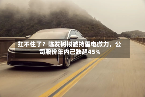 扛不住了？陈发树拟减持雷电微力	，公司股价年内已跌超45%-第3张图片