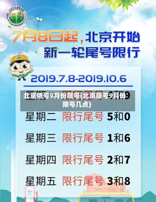 北京限号9月份限号(北京限号9月份限号几点)