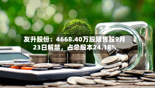 友升股份：4668.40万股限售股9月23日解禁	，占总股本24.18%-第3张图片