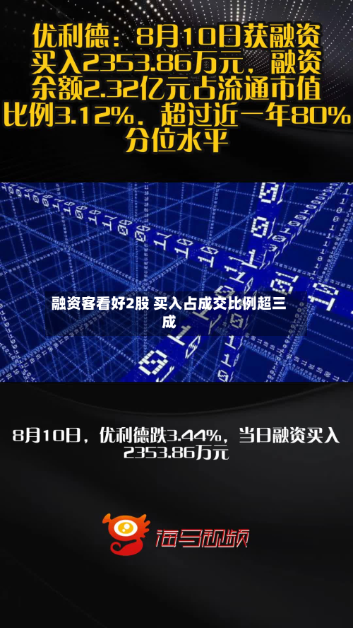 融资客看好2股 买入占成交比例超三成