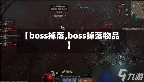 【boss掉落,boss掉落物品】