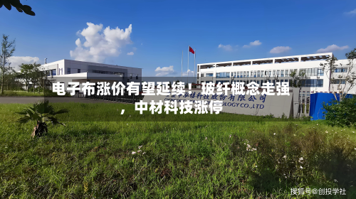 电子布涨价有望延续！玻纤概念走强	，中材科技涨停-第3张图片