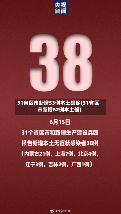 31省区市新增53例本土确诊(31省区市新增62例本土确)-第3张图片