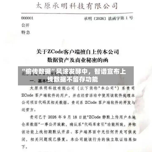 “偷传数据”风波发酵中，智谱宣布上线数据不留存功能-第3张图片