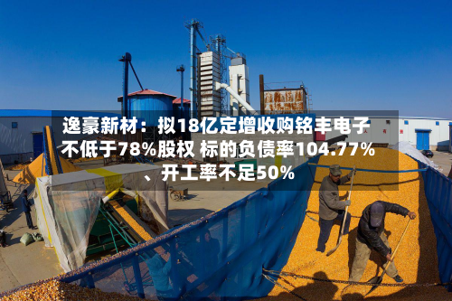逸豪新材：拟18亿定增收购铭丰电子不低于78%股权 标的负债率104.77%	、开工率不足50%-第2张图片