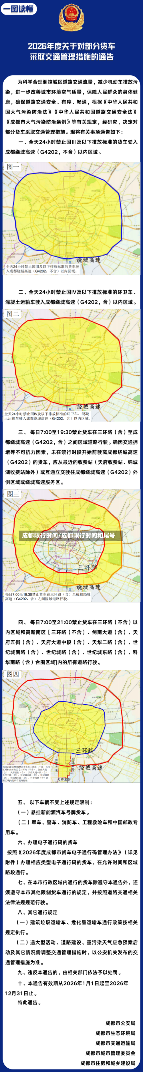 成都限行时间/成都限行时间和尾号