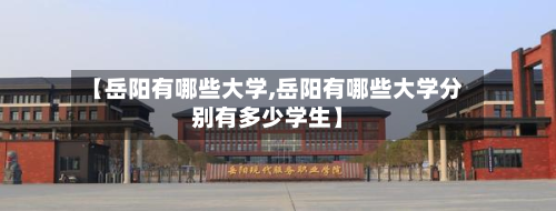 【岳阳有哪些大学,岳阳有哪些大学分别有多少学生】