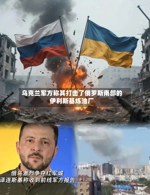 乌克兰军方称其打击了俄罗斯南部的伊利斯基炼油厂