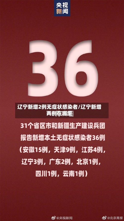 辽宁新增2例无症状感染者/辽宁新增两例在哪里-第2张图片