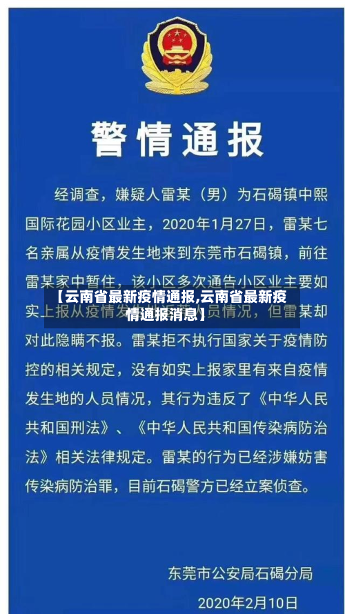 【云南省最新疫情通报,云南省最新疫情通报消息】