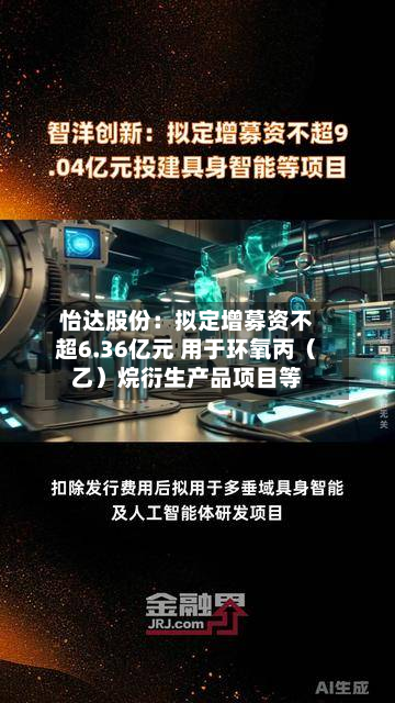 怡达股份：拟定增募资不超6.36亿元 用于环氧丙（乙）烷衍生产品项目等-第2张图片