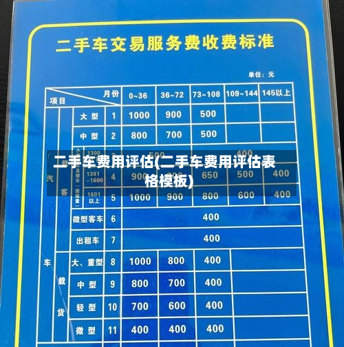 二手车费用评估(二手车费用评估表格模板)-第3张图片