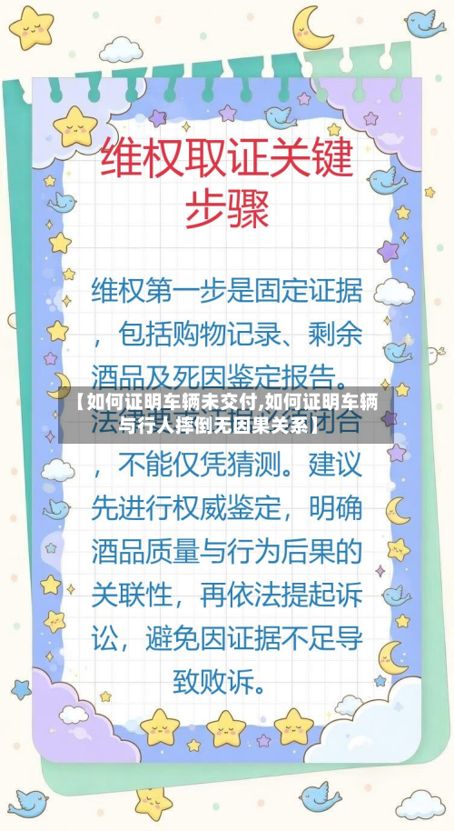 【如何证明车辆未交付,如何证明车辆与行人摔倒无因果关系】-第3张图片