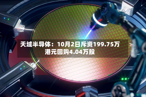天域半导体：10月2日斥资199.75万港元回购4.04万股-第2张图片