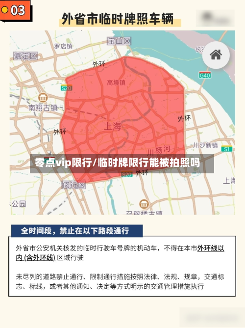 零点vip限行/临时牌限行能被拍照吗