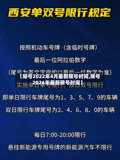 【限号2022年4月最新限号时间,限号2026年最新限号时间】