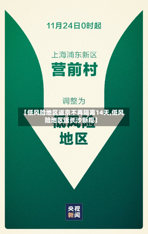 【低风险地区返京不再隔离14天,低风险地区返长沙新规】