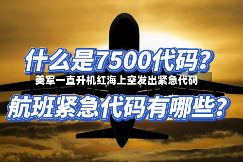 美军一直升机红海上空发出紧急代码