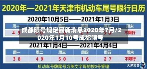 成都限号规定最新消息2020年7月/2020年1月10号成都限号-第3张图片
